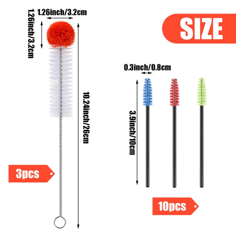 Zhehao small bendable brush cleans tiny crevices inside feeders.