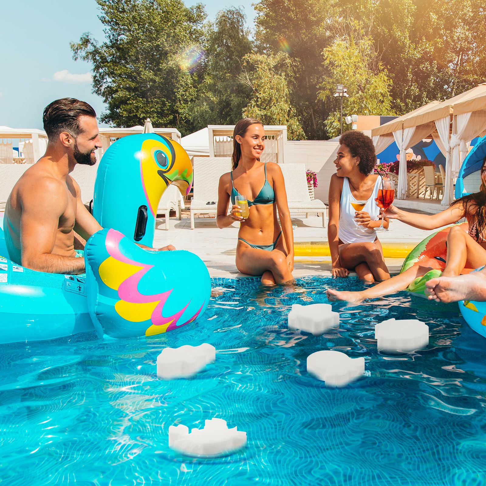 Zhehao hot tub sponge scallop shape for quick spa oil pickup