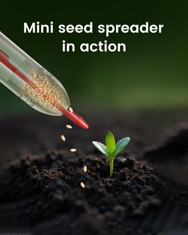 ZhenD five-degree seed dispensing angle for accurate tiny seed placement.