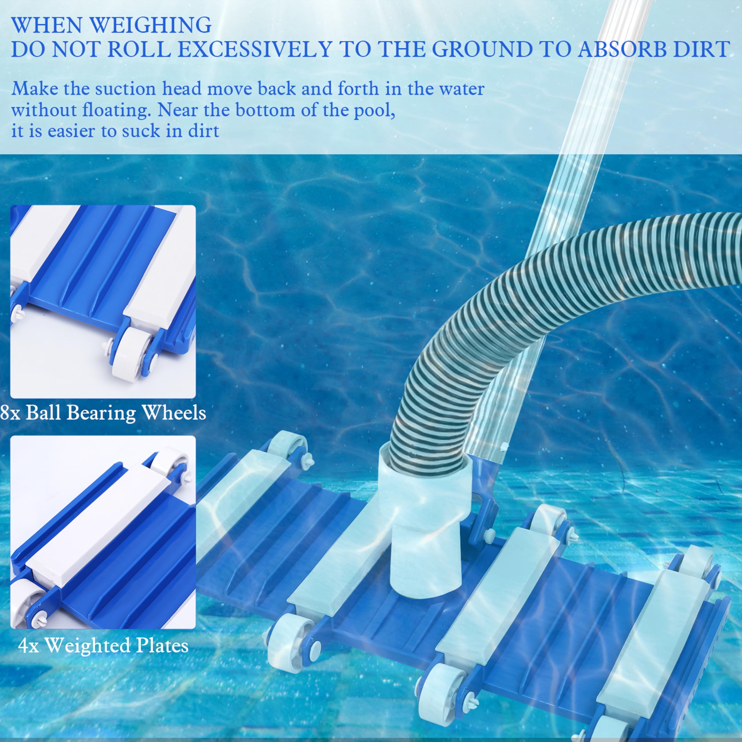 Zhengjiake easy-to-use head in action promises quick pool cleaning sessions.