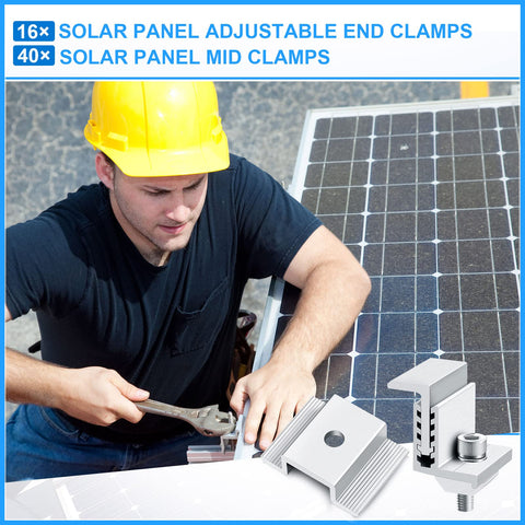 Zhengmy aluminum solar panel clamps provide rust-resistant, durable support.