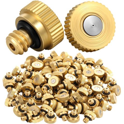 Zhengmy brass misting nozzle with durable brass body for outdoor use.