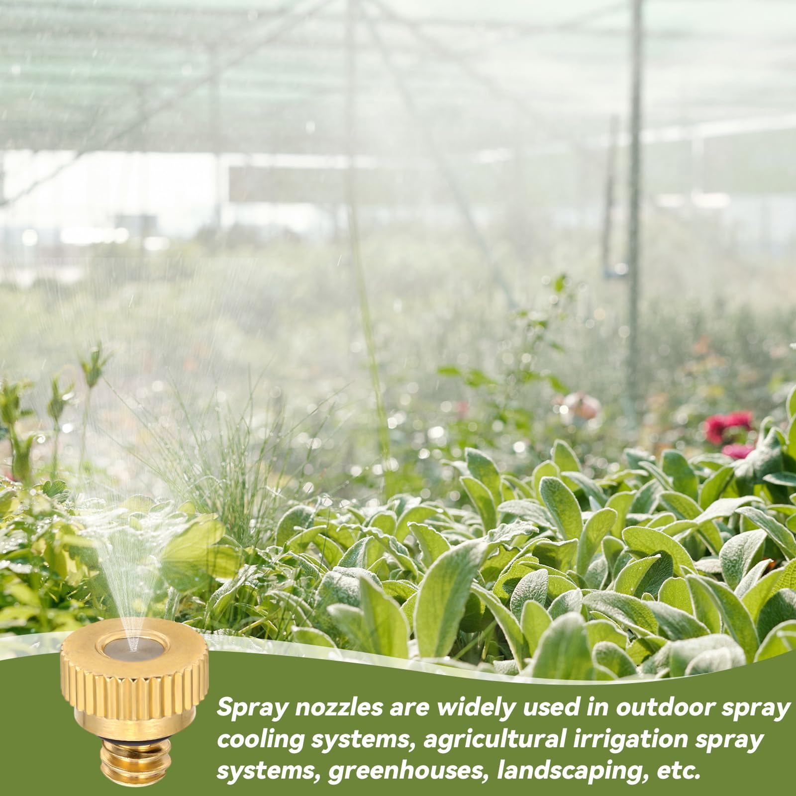 Zhengmy misting nozzle with 10-24 UNC thread for secure connections.