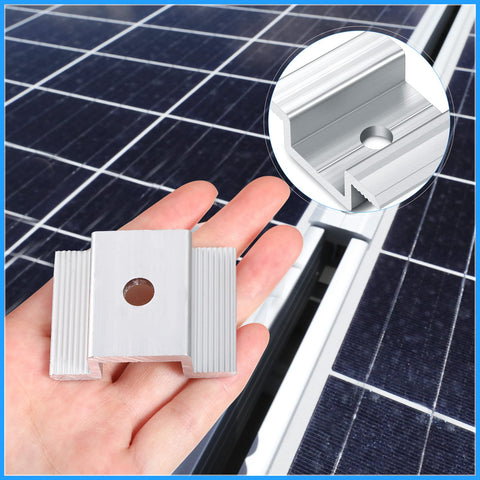 Zhengmy mid clamp enables easy installation with solid panel-to-rail connection.