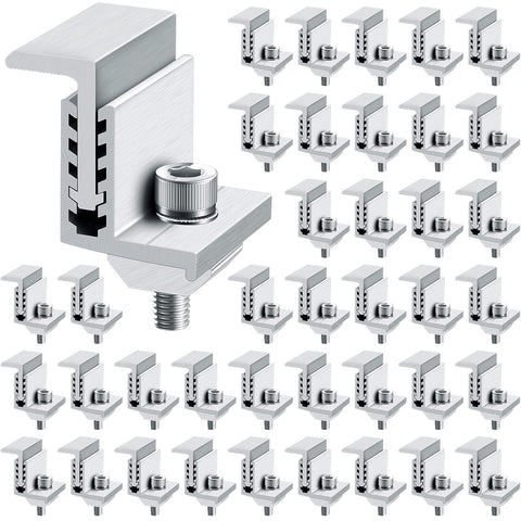 Zhengmy end clamp securing solar panels to rails for a firm hold