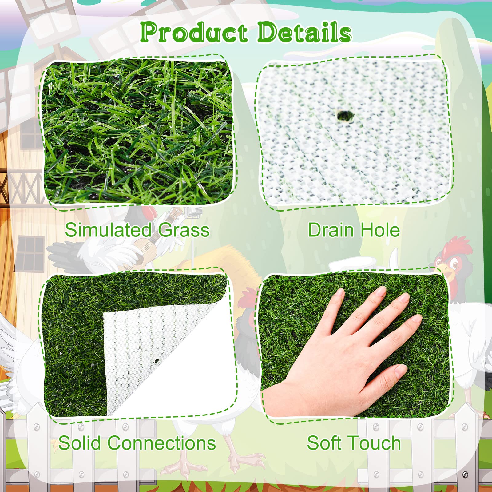 Zhengmy nesting pads back drainage holes promote quick moisture drainage.