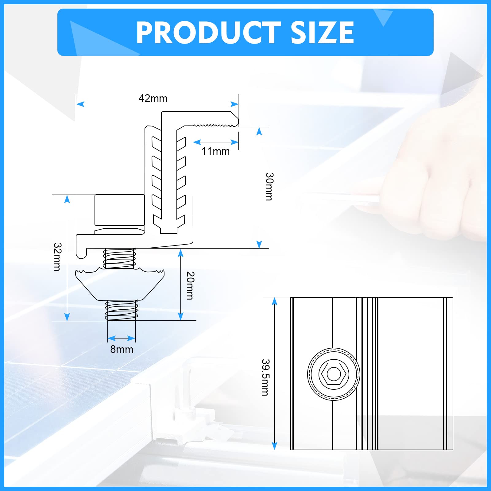 Zhengmy Z-bracket mounting clip aligns panels reliably