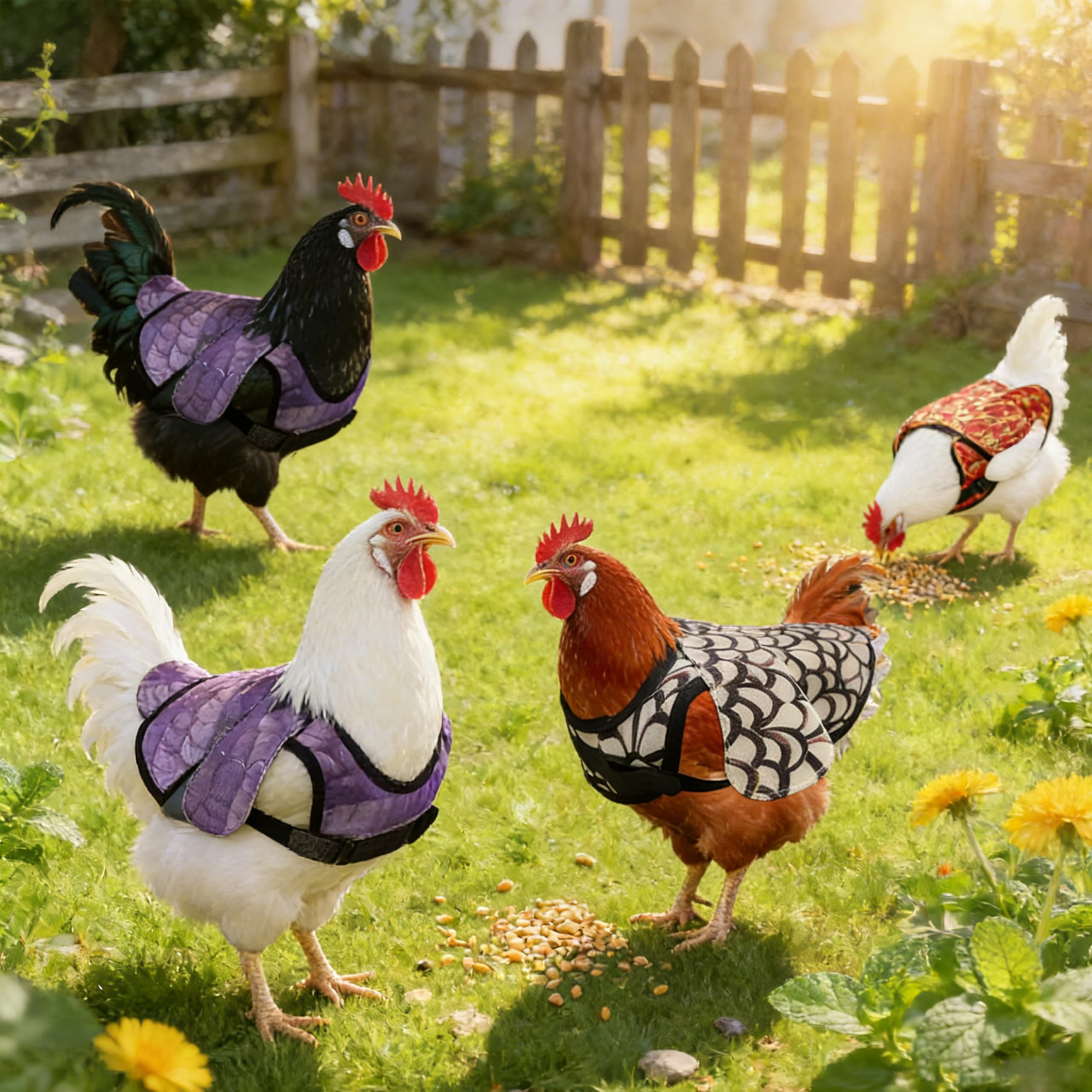 ZHENYOUBML chicken apron for hens supports feathers and comfort in group flocks