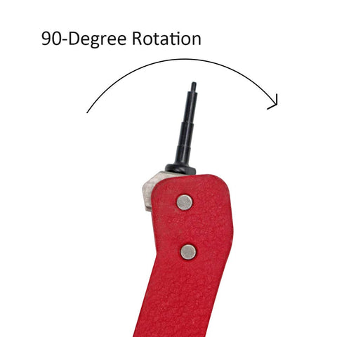 ZHEQOGZH goat ear tag applicator with red finish supports smooth tagging