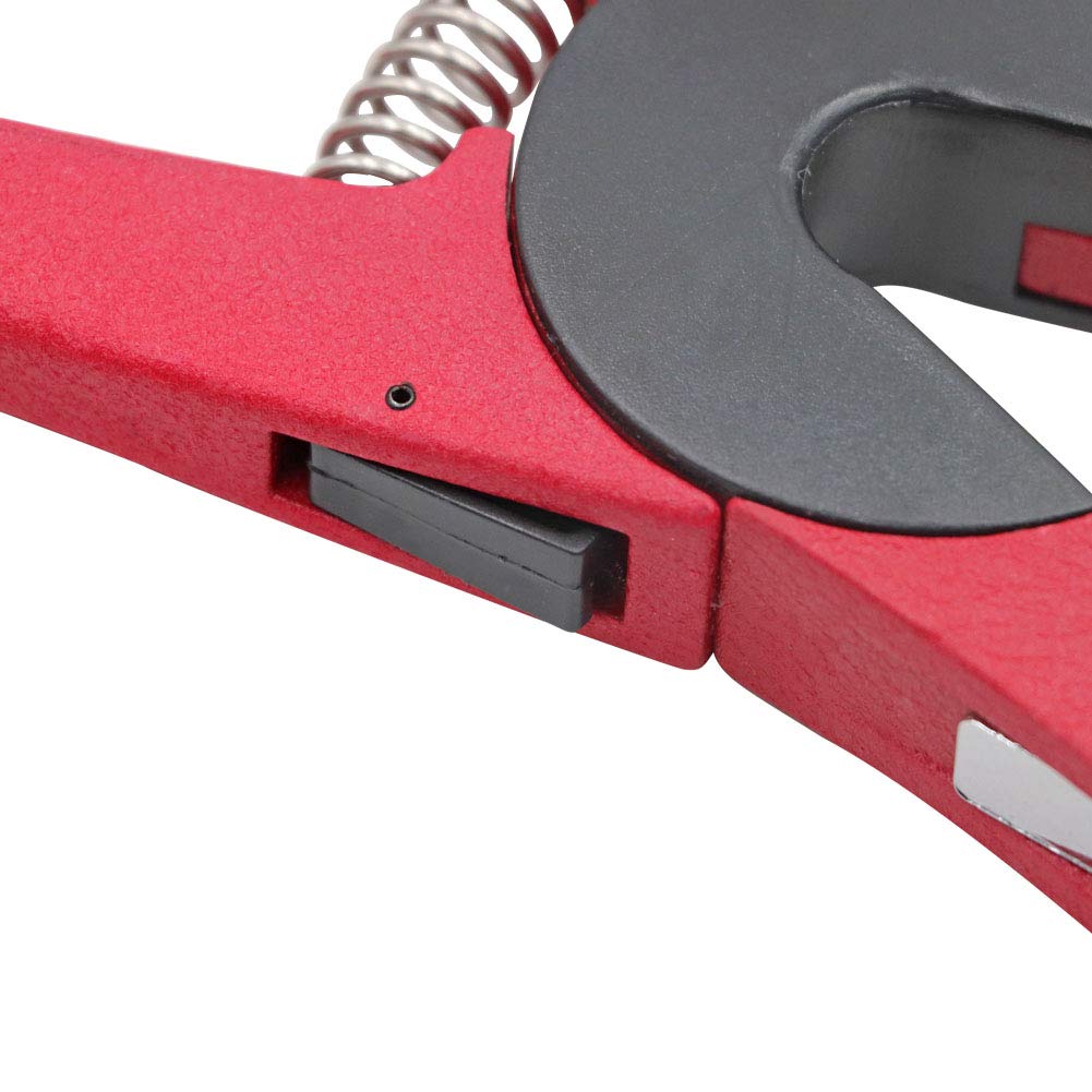 Lock design on ZHEQOGZH pliers keeps tags ready for fast tagging