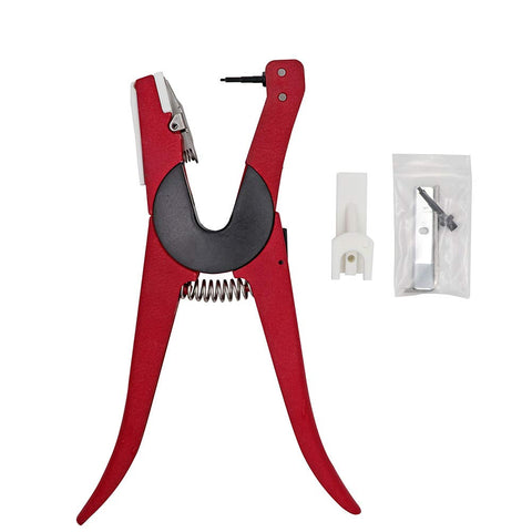 ZHEQOGZH ear tag applicator for sheep with red finish offers steady grip