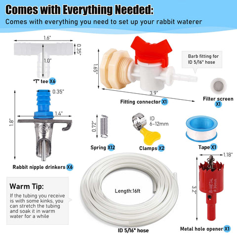 ZHEQOGZH sixteen-foot hose ensures flexible routing to deliver water