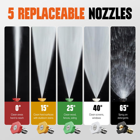 Zhevebaga 4000 PSI rated tool tackles tough grime with controlled spray.