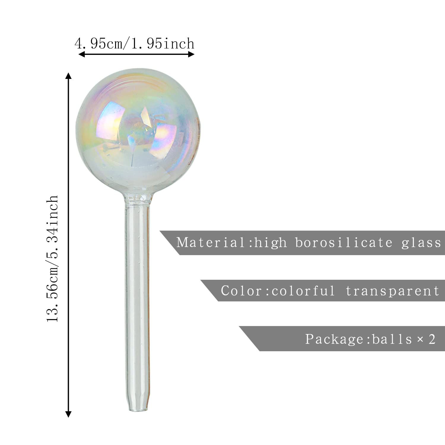 zHzHGuo iridescent globe installed in soil, releasing moisture slowly.