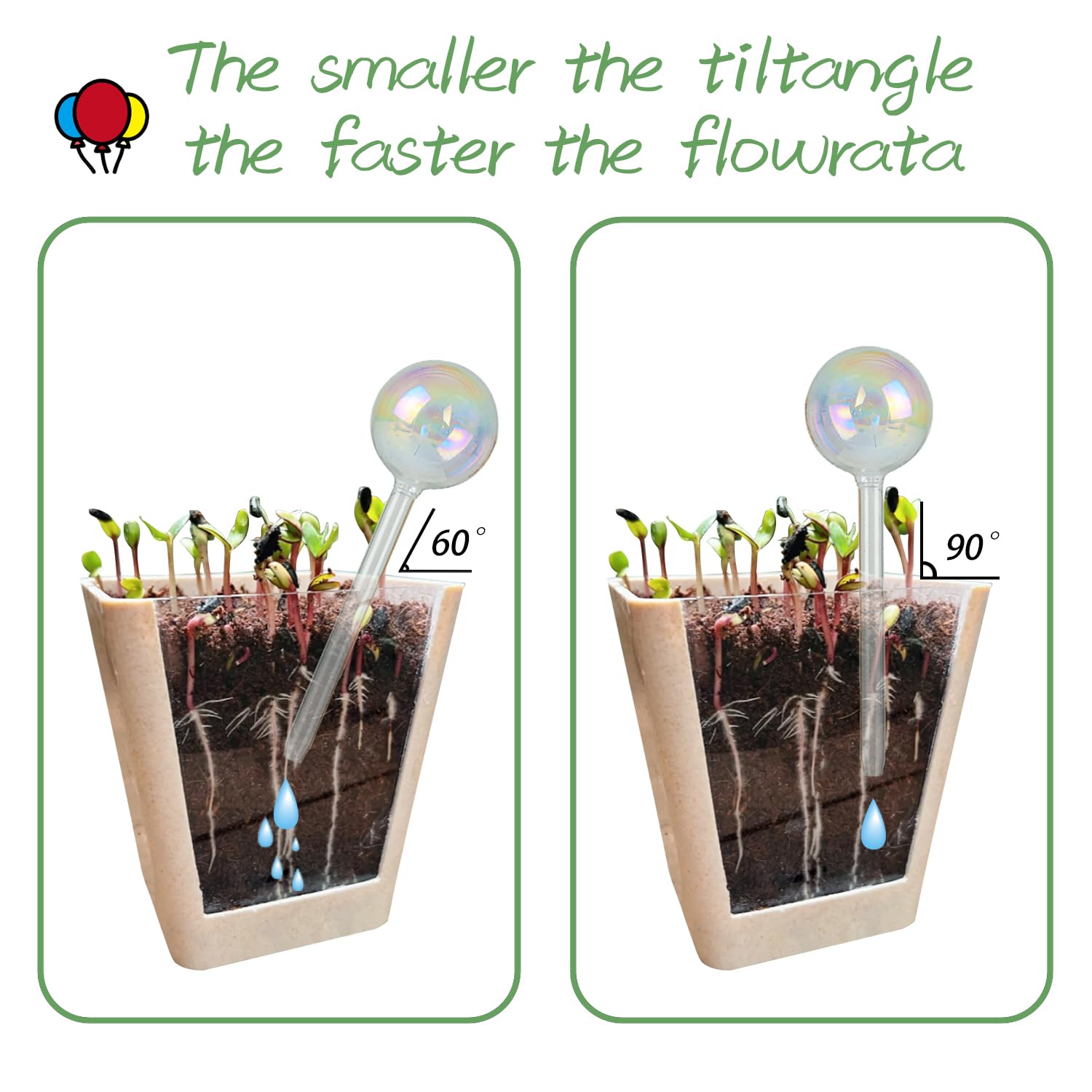 zHzHGuo multiple-globe setup for larger plants outdoors.