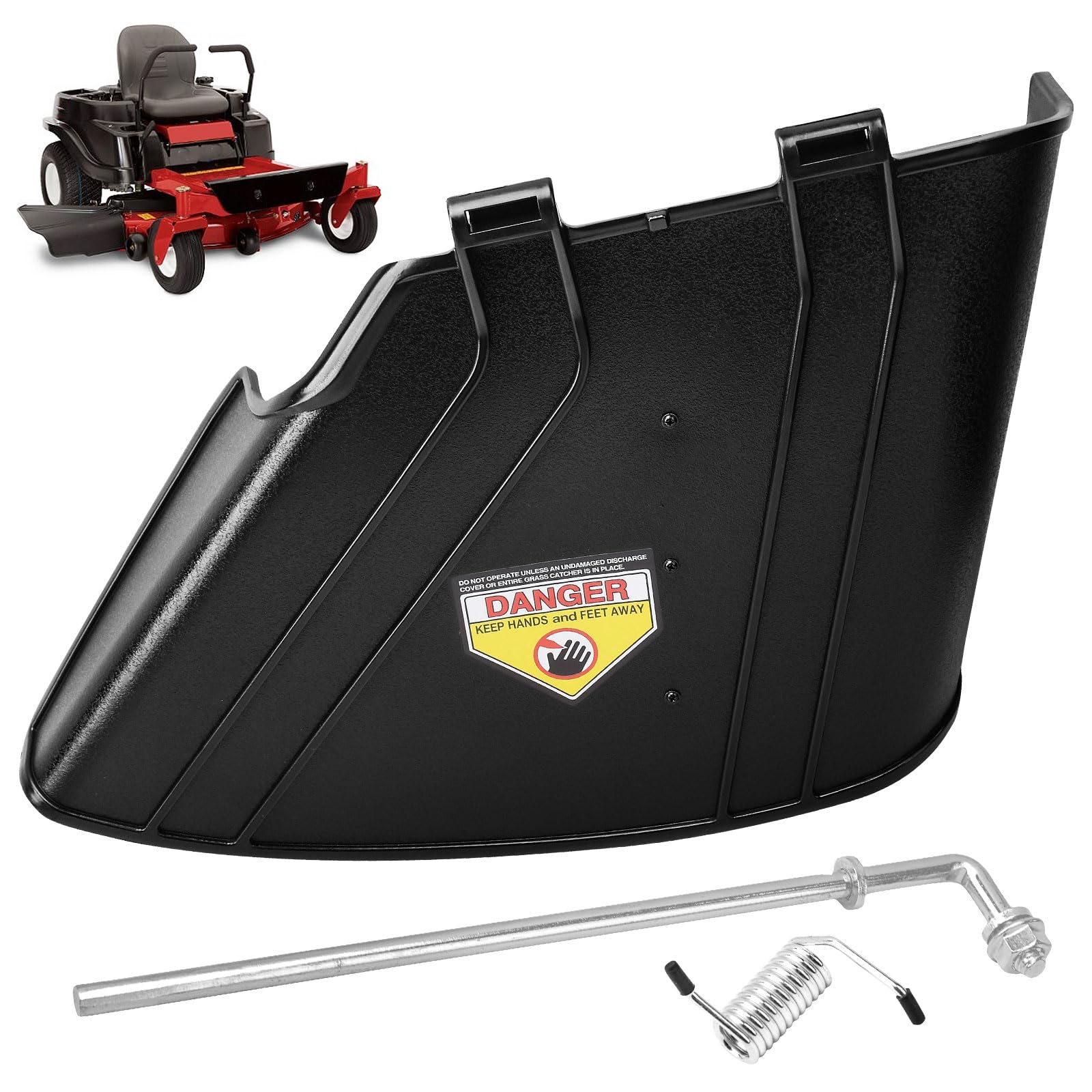 ZHIXING 137-7046 deflector chute front view with mounting hardware for easy installation.