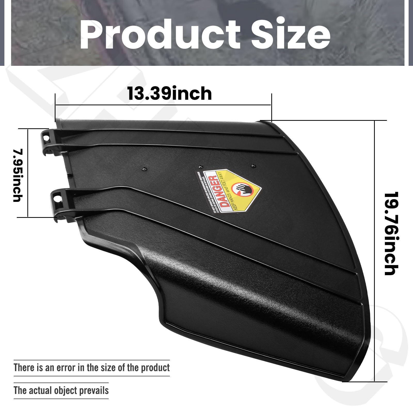 ZHIXING 137-7046 deflector chute installed on a Toro Timecutter 42-inch mower.