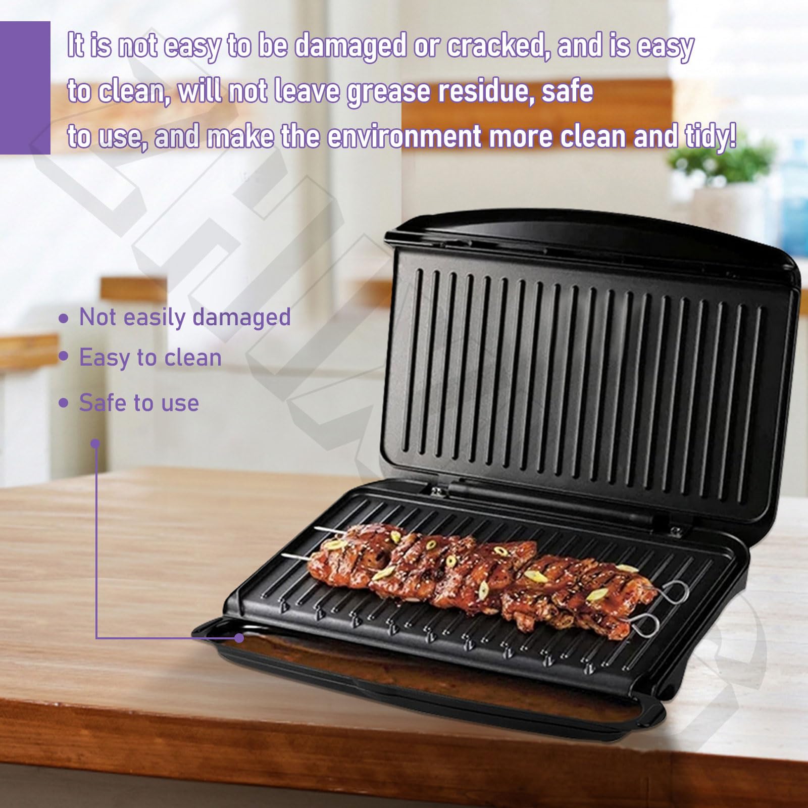 ZHIXING easy-clean grease catcher promotes tidy counters and quicker post-meal cleanup