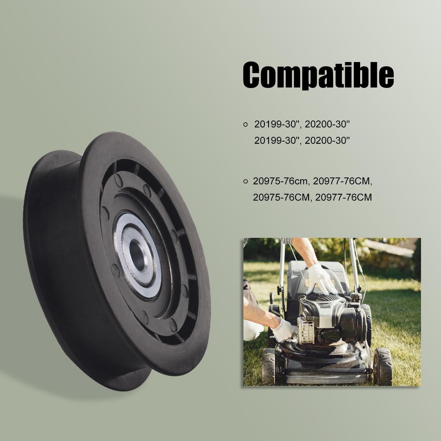 ZHIXING idler pulley compatibility with Toro Turf-Masters and Exmark for reliable mowing.