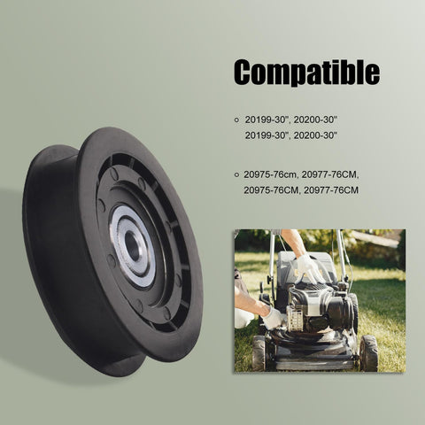 ZHIXING idler pulley compatibility with Toro Turf-Masters and Exmark for reliable mowing.