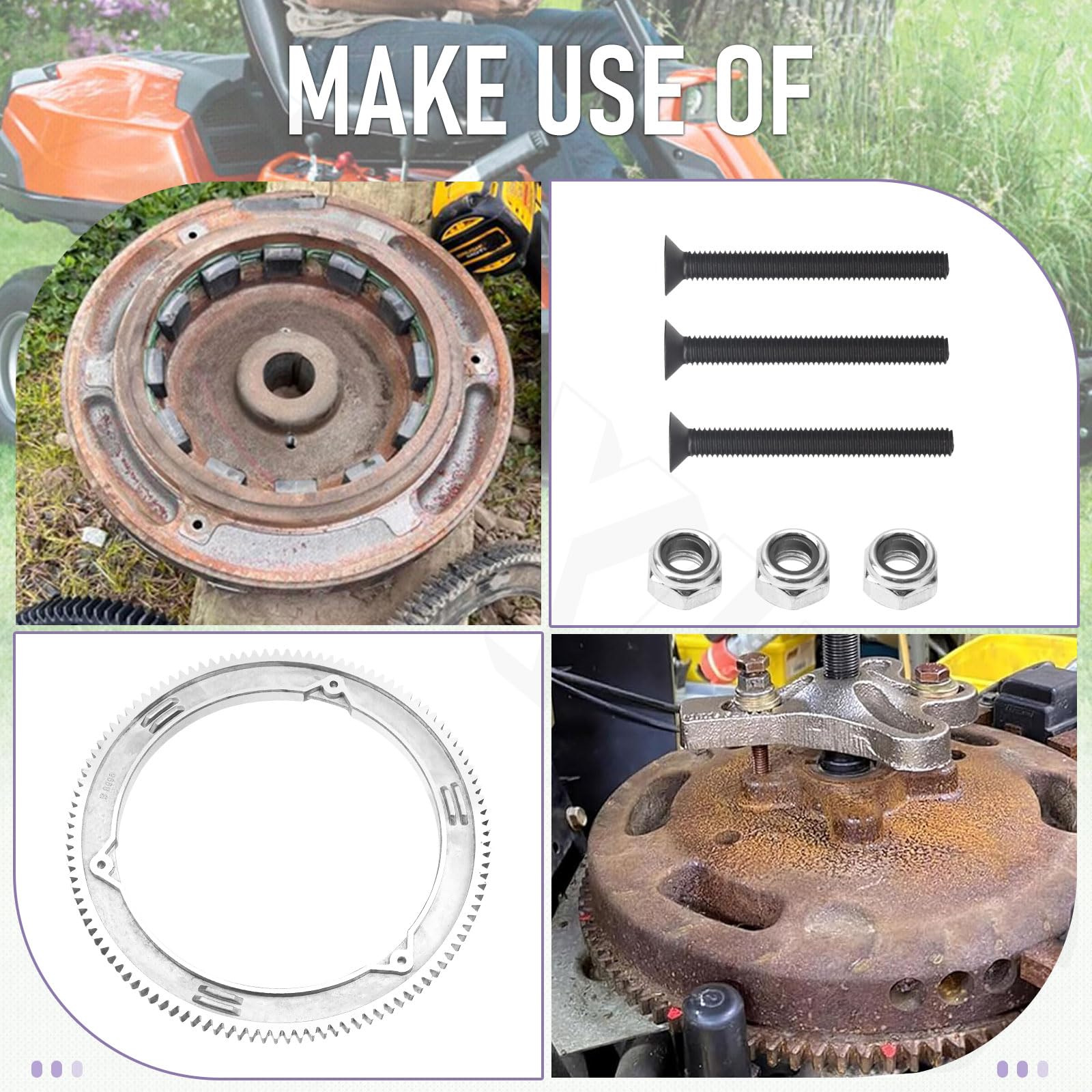 ZHIXING compatible with lawn tractors and mowers for easy gear swaps.