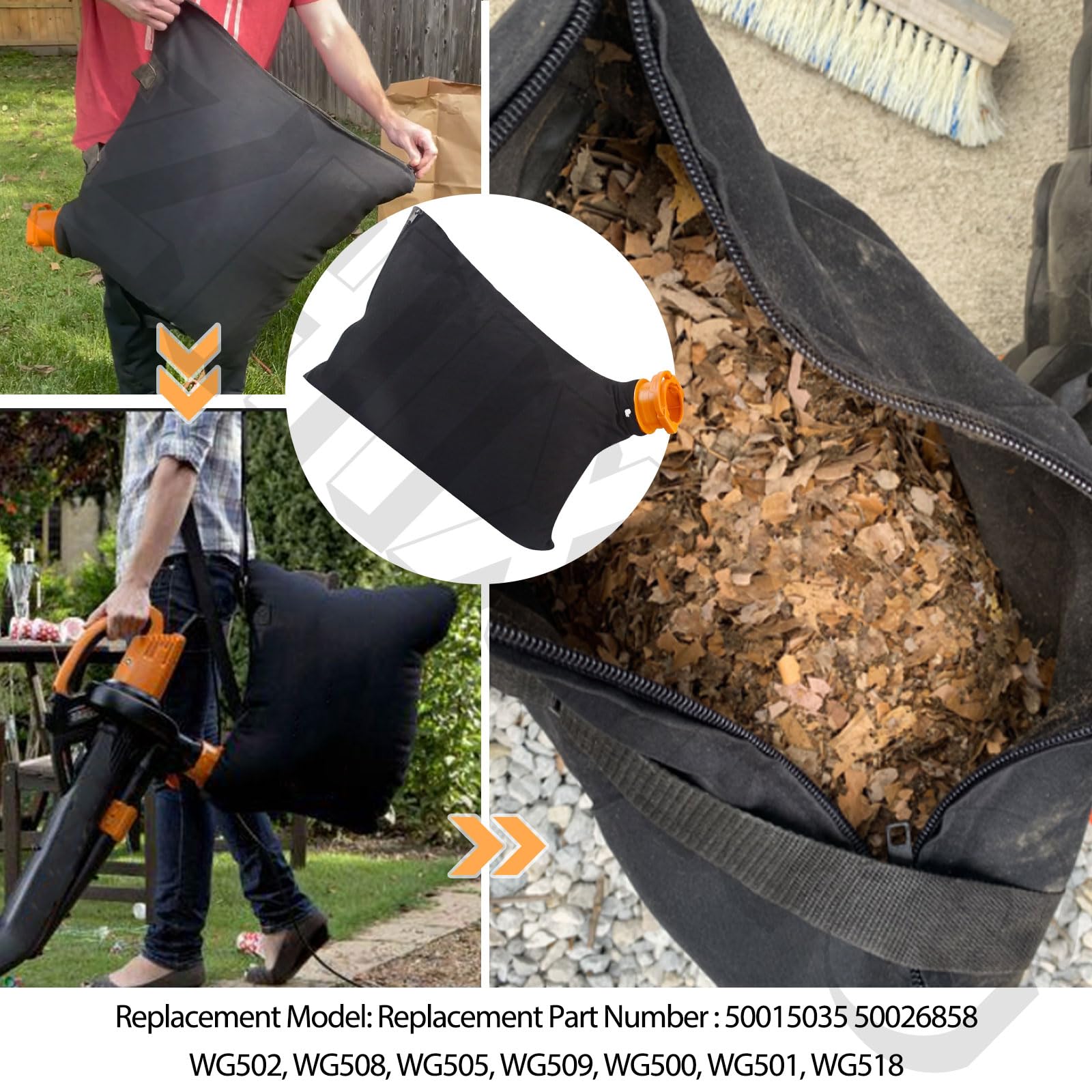 ZHIXING Trivac leaf bag features durable polyester and cotton fibers
