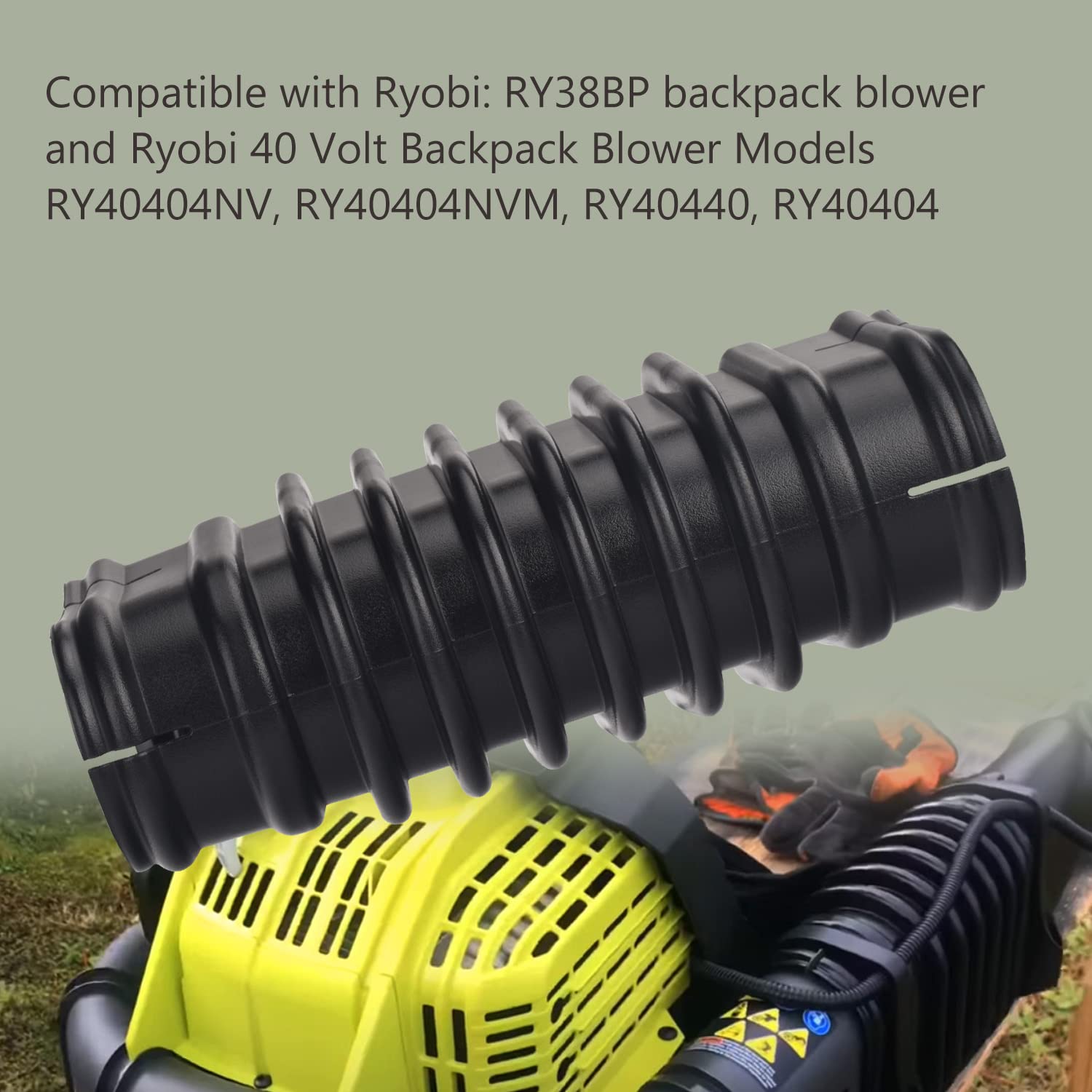 ZHIXING flex tube fits Ryobi RY40404NVM for reliable replacement.