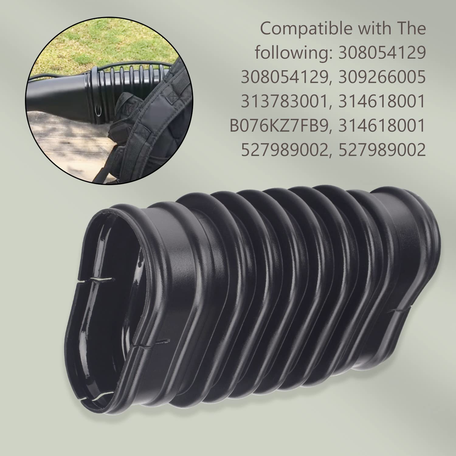 ZHIXING flex tube for Ryobi RY40440 to maintain steady airflow.