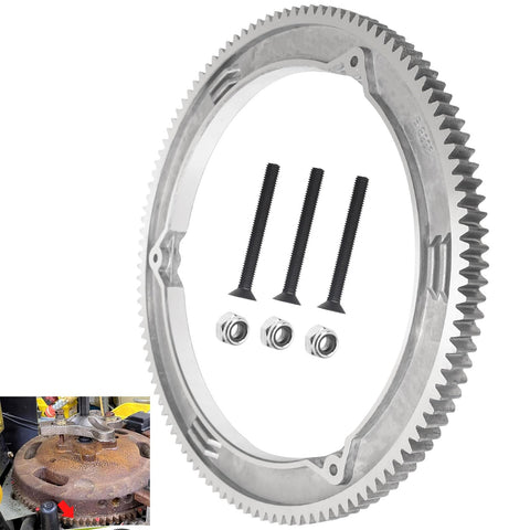 ZHIXING upgraded aluminum ring gear 499612 for durable engine gear replacement.