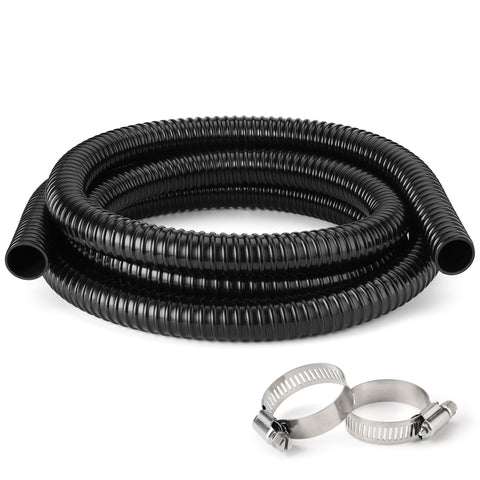 ZhiYo 1-inch pond tubing close-up showing durable corrugated exterior