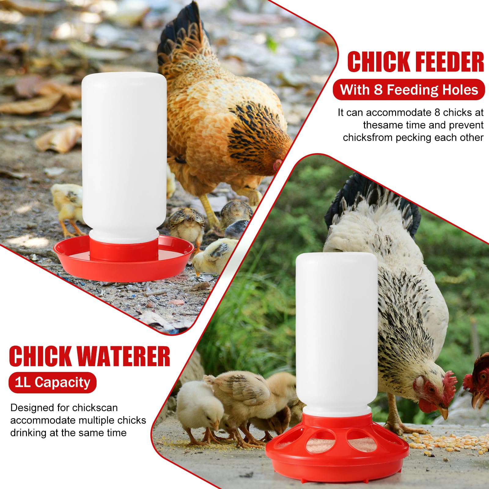 ZhiYueOnePets chick waterer keeps water clean and accessible