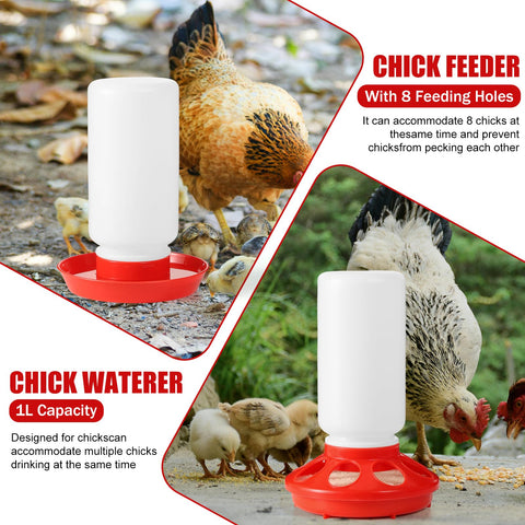 ZhiYueOnePets chick waterer keeps water clean and accessible