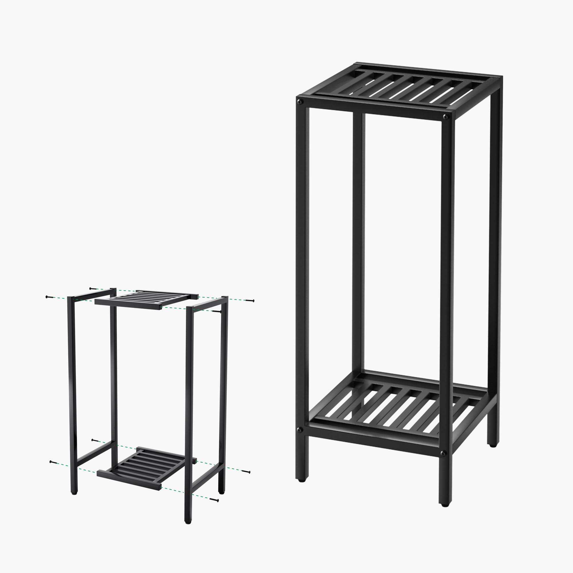 Zhongma plant stand on a patio setup keeping pots organized and accessible