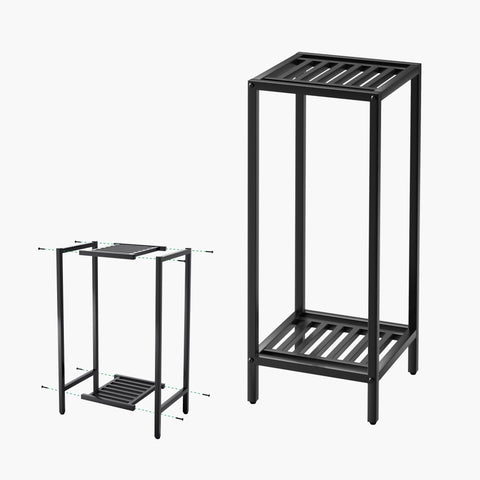 Zhongma plant stand on a patio setup keeping pots organized and accessible