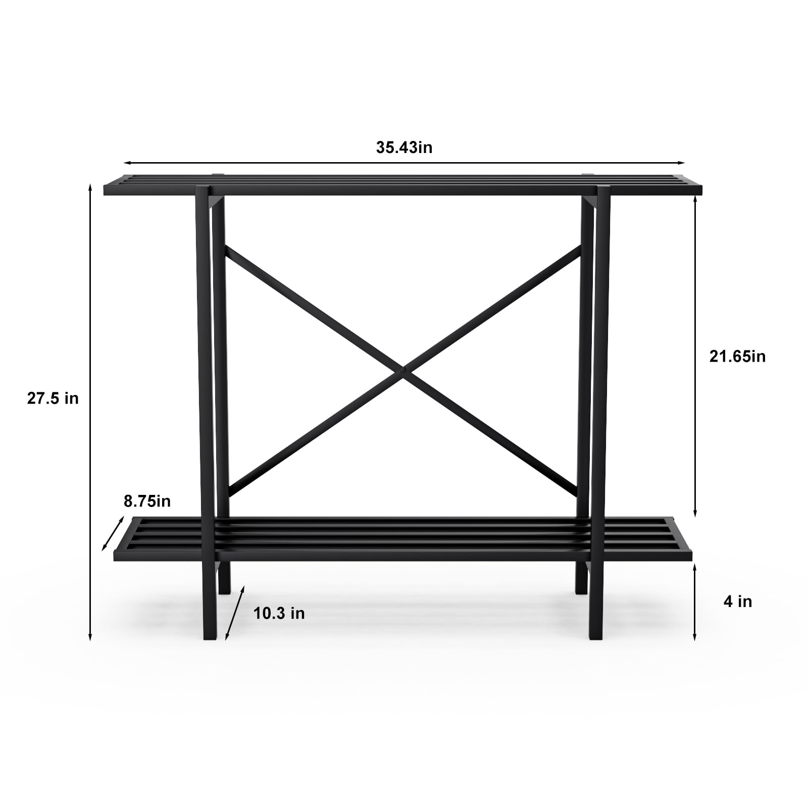 Zhongma stand shelf detail, reinforced construction and even support.