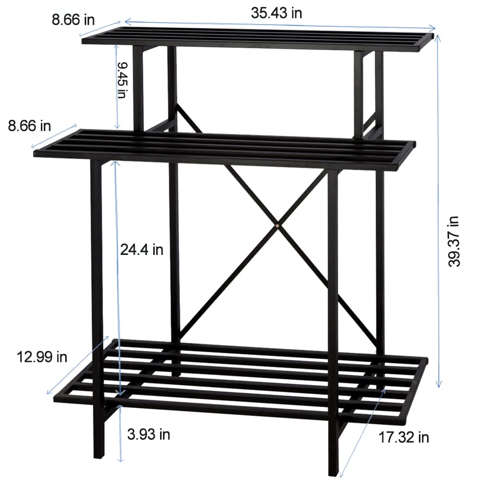 Zhongma 3-tier plant stand detailed assembly explains quick setup.