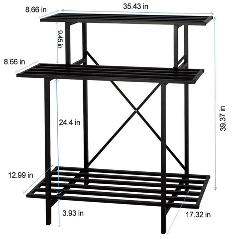 Zhongma 3-tier plant stand detailed assembly explains quick setup.