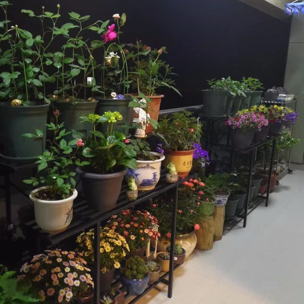 Zhongma 3-tier plant stand on balcony illustrates compact footprint for outdoor setups.