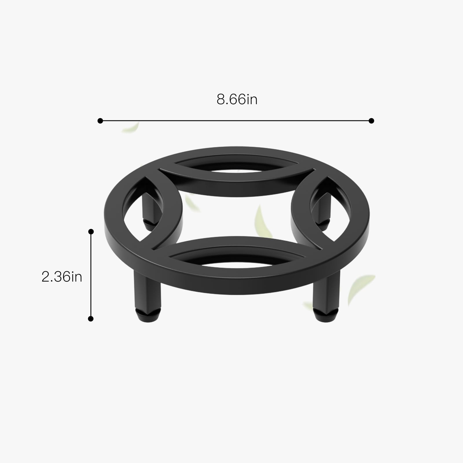 Zhongma 8.7-inch plant stand side view highlighting compact low-profile design