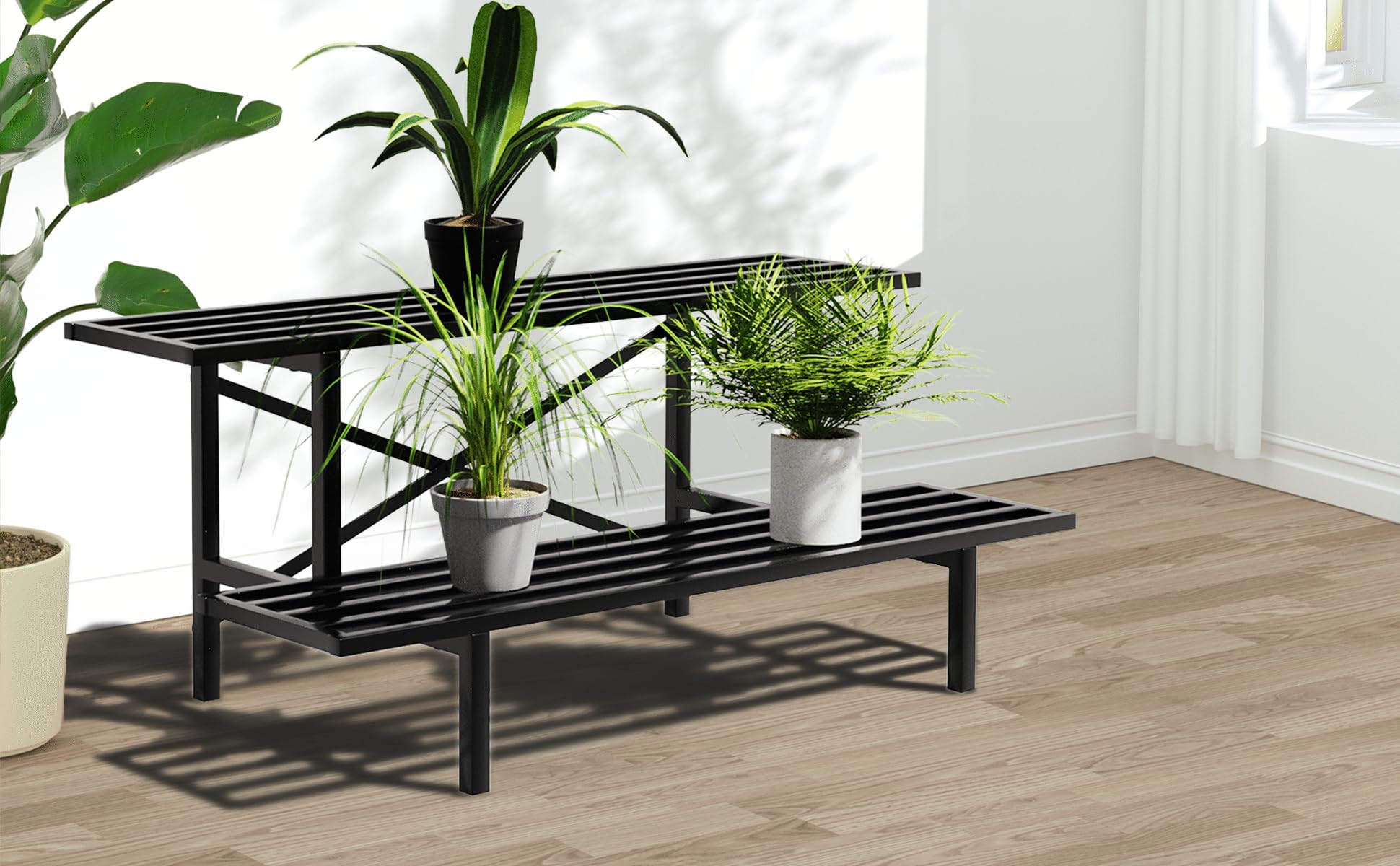 Zhongma heavy-duty frame provides reliable support for multiple pots.