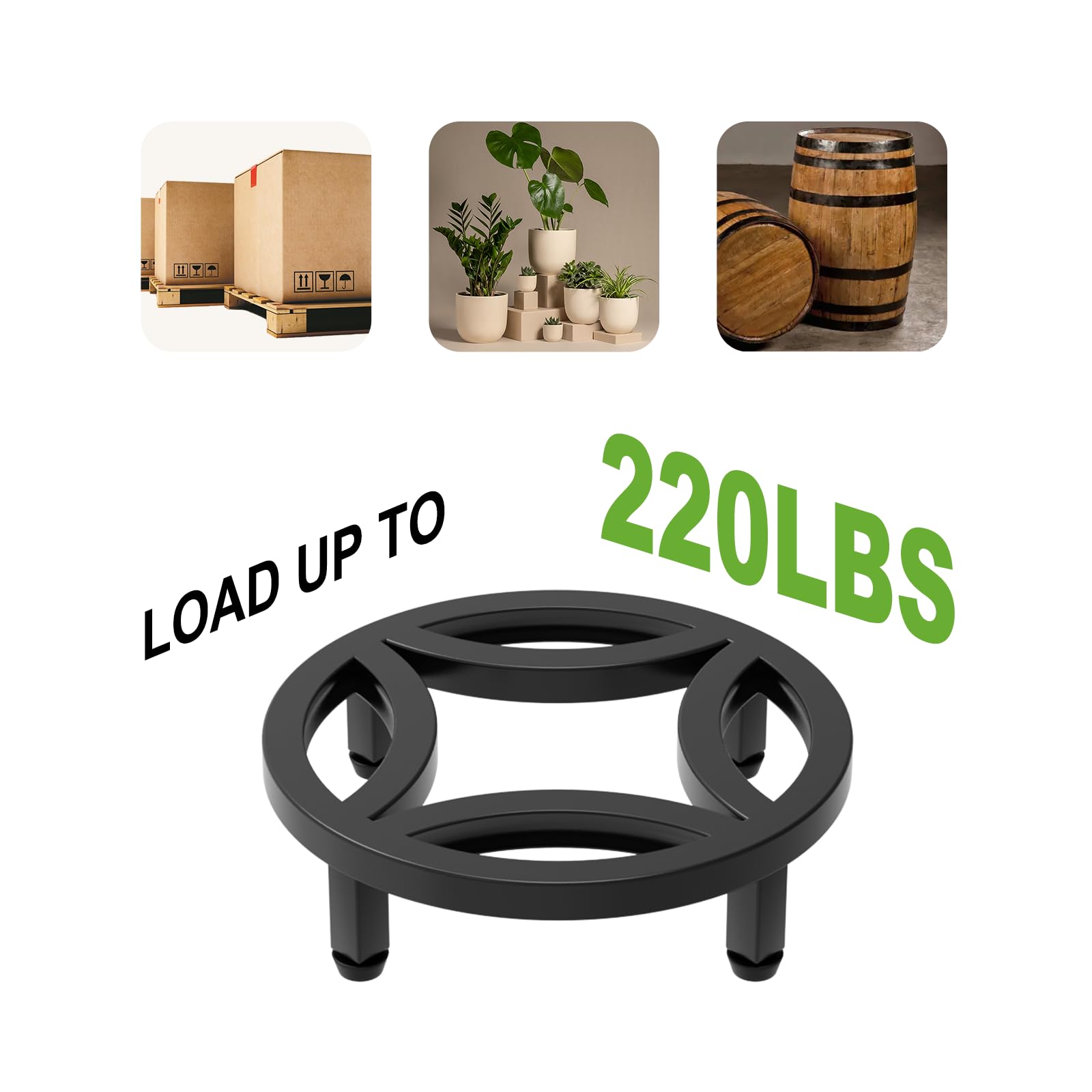 Zhongma low-profile plant riser with saucer supports close-to-floor display