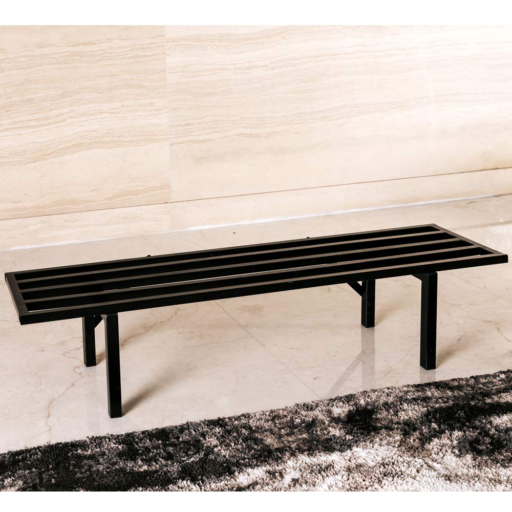 Zhongma One Tier Plant Stand features a heavy-duty powder-coated frame.