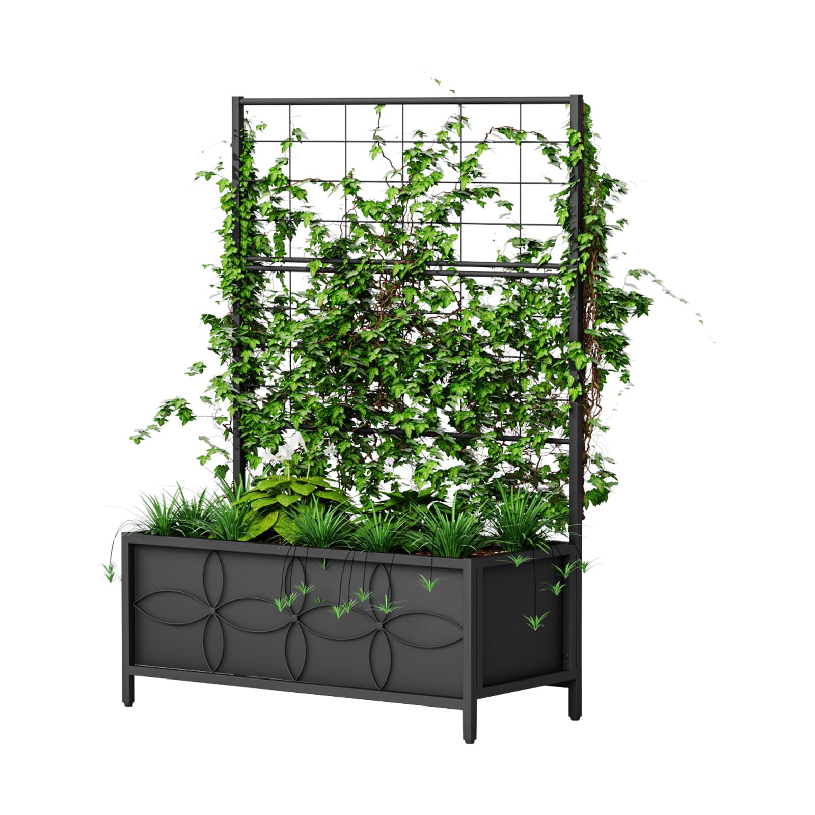 Zhongma raised bed trellis outdoor view ideal for climbing plants.