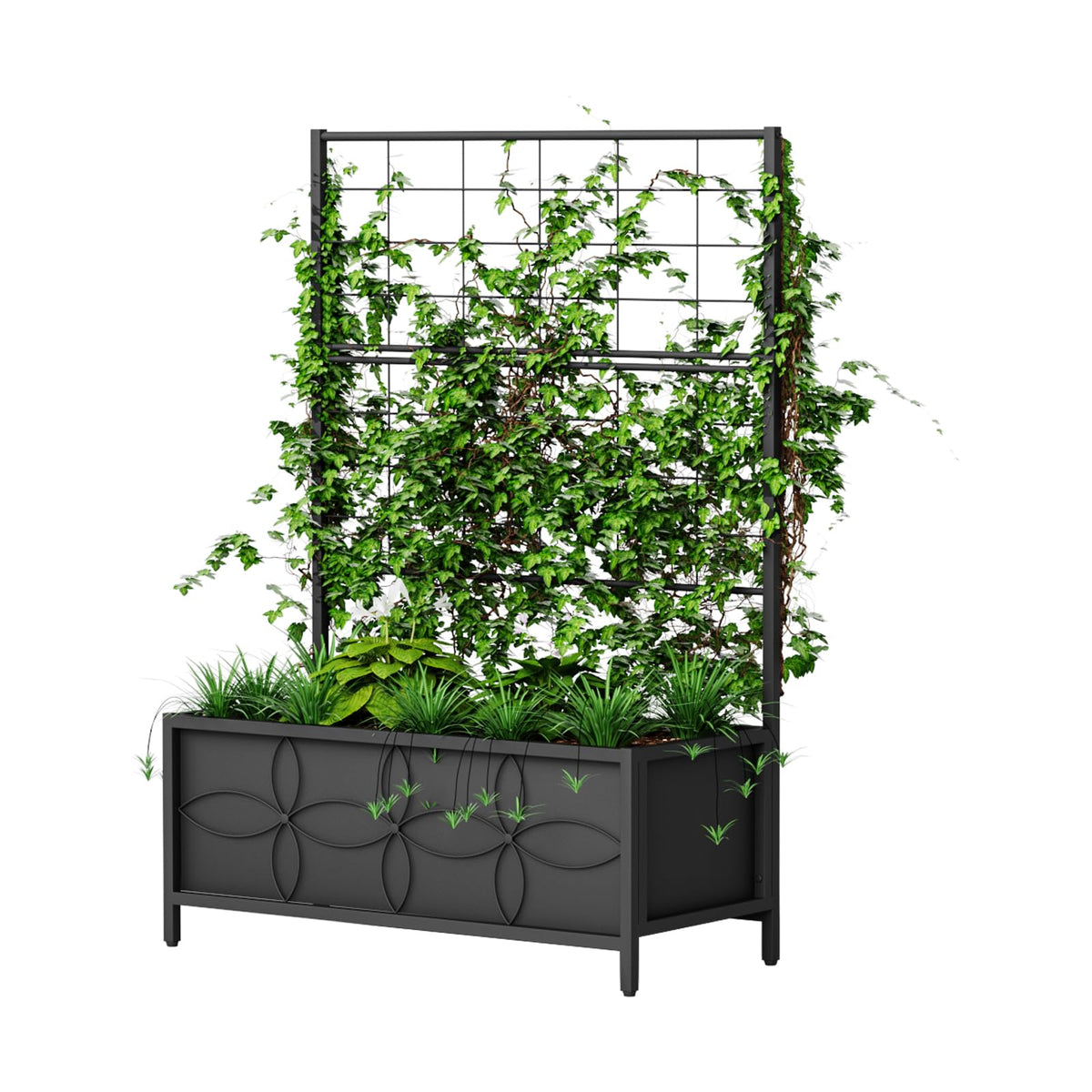 Zhongma raised bed trellis outdoor view ideal for climbing plants.