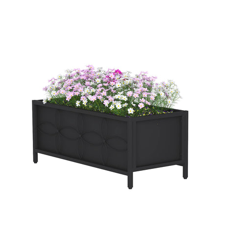 Zhongma sturdy raised garden bed front view demonstrates durable outdoor-ready construction.