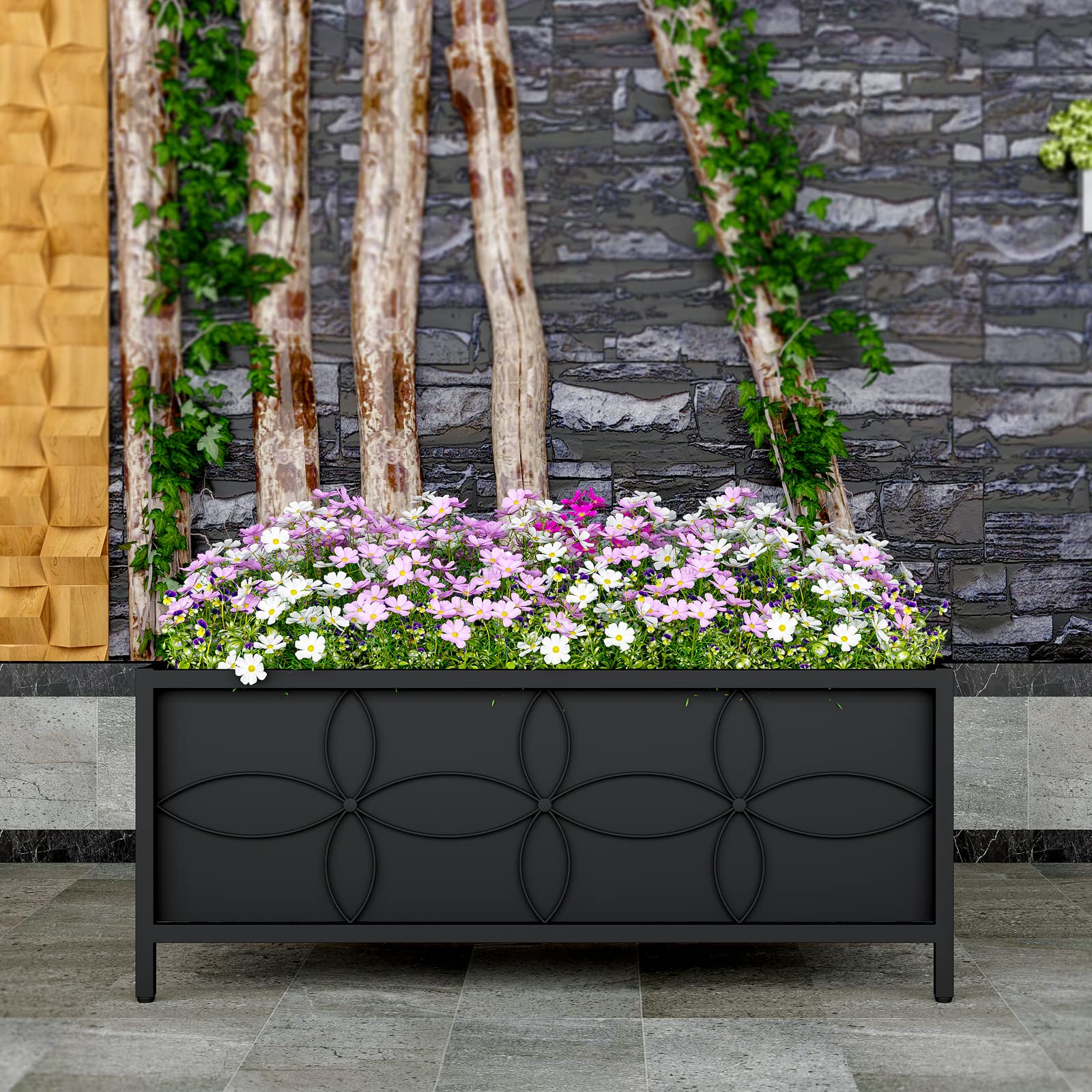 Zhongma garden bed side view emphasizing compact footprint for balconies.
