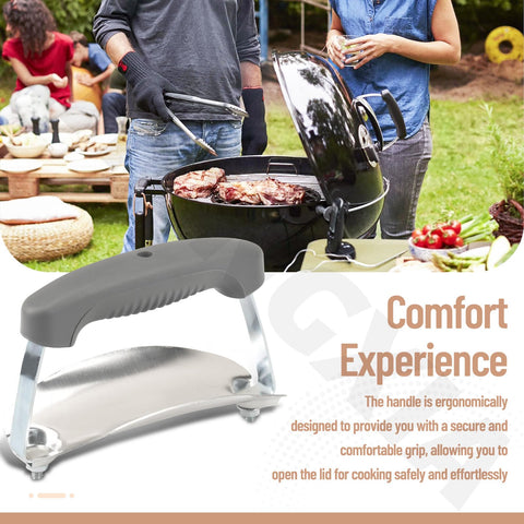ZHONGXIA heat-resistant lid handle close-up highlights sturdy shield and logo.