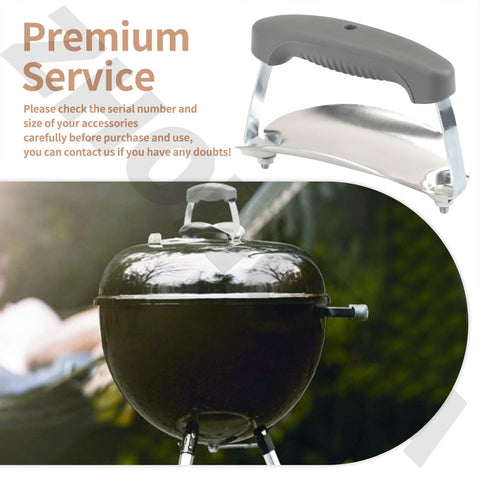 ZHONGXIA installation guide visuals illustrate an effortless upgrade for Weber lids.