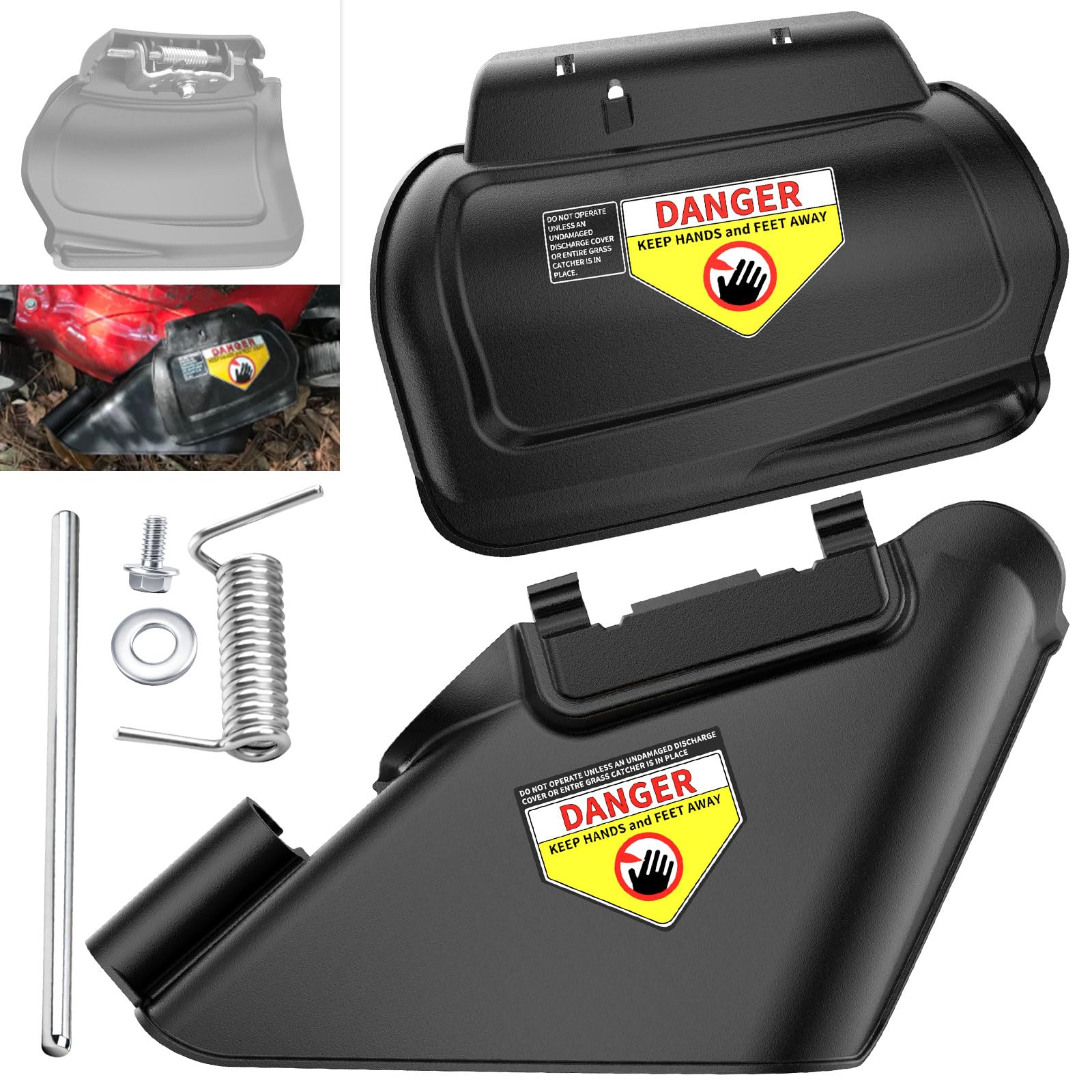 ZHONGXIA lawn mower side chute directs clippings for cleaner mowing and easier cleanup