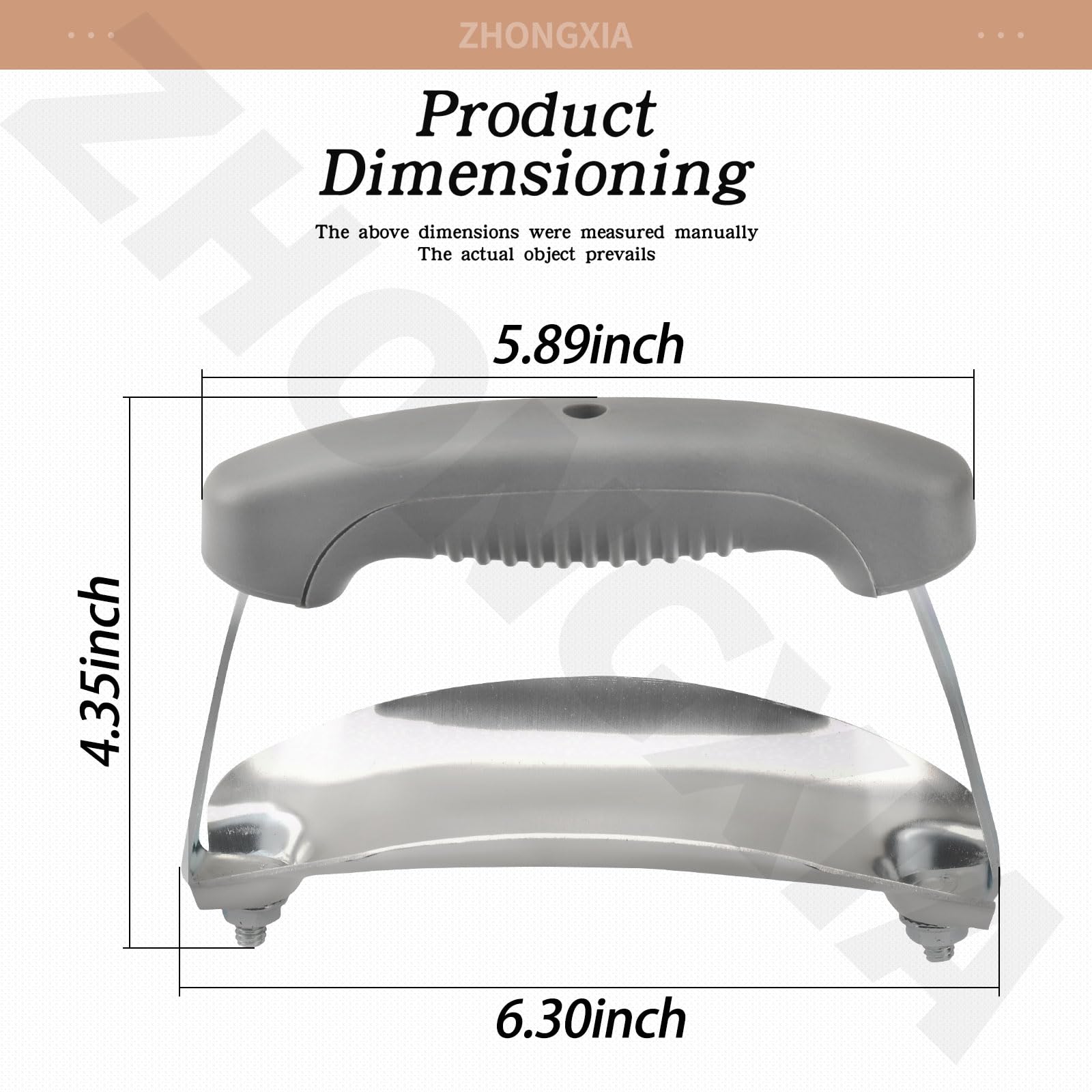ZHONGXIA assembly-ready image shows included nuts and hardware for Weber lids.